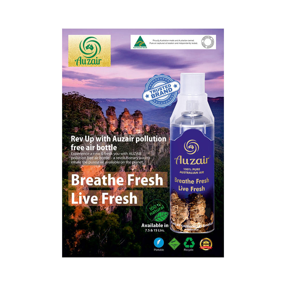 Auzair Disposable (Fresh Air) Portable Oxygen with Mask, from Blue Mountains in Australia - Image 3