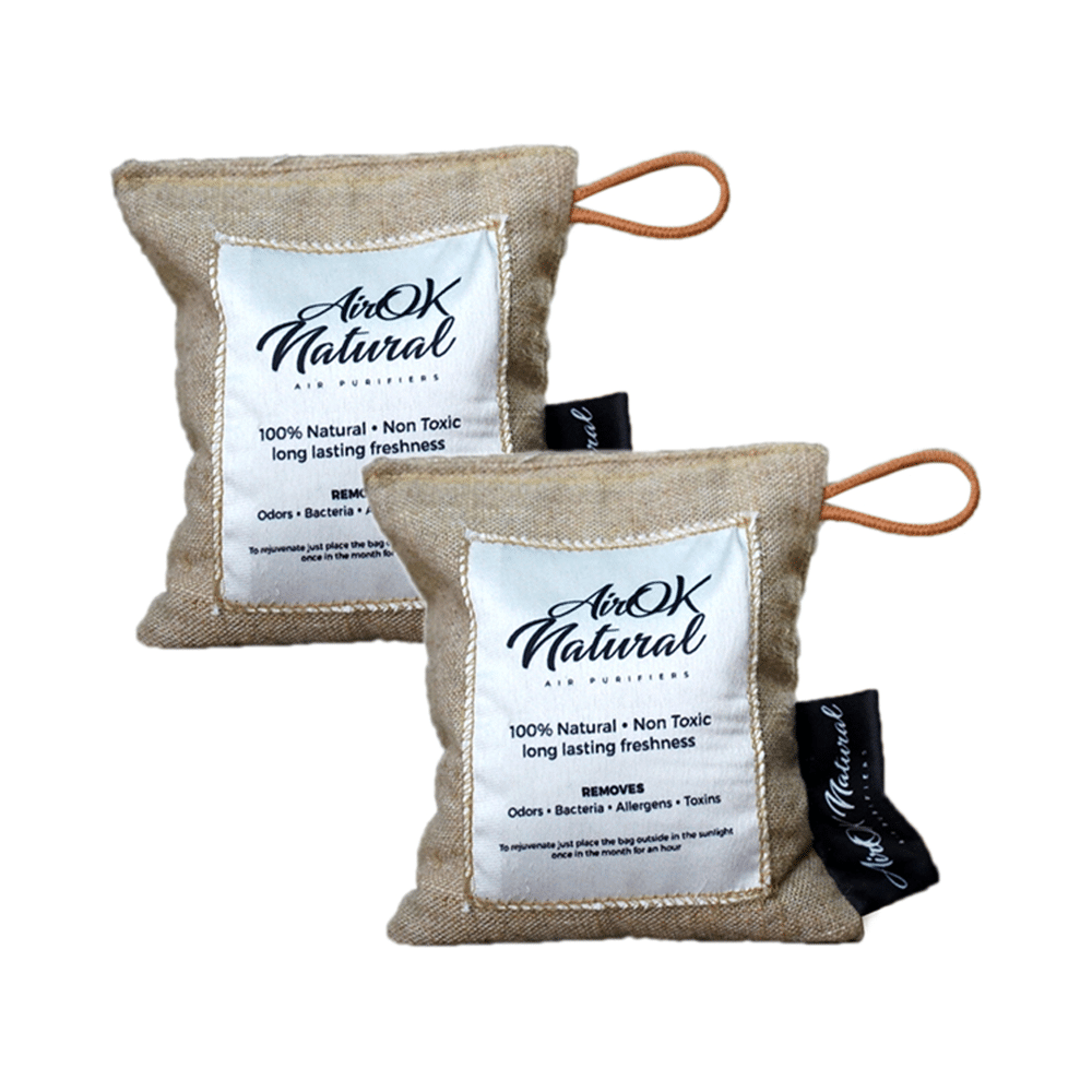 AirOK Non Electric Air Purifying Bag (400gm Each) Activated Charcoal - Image 1