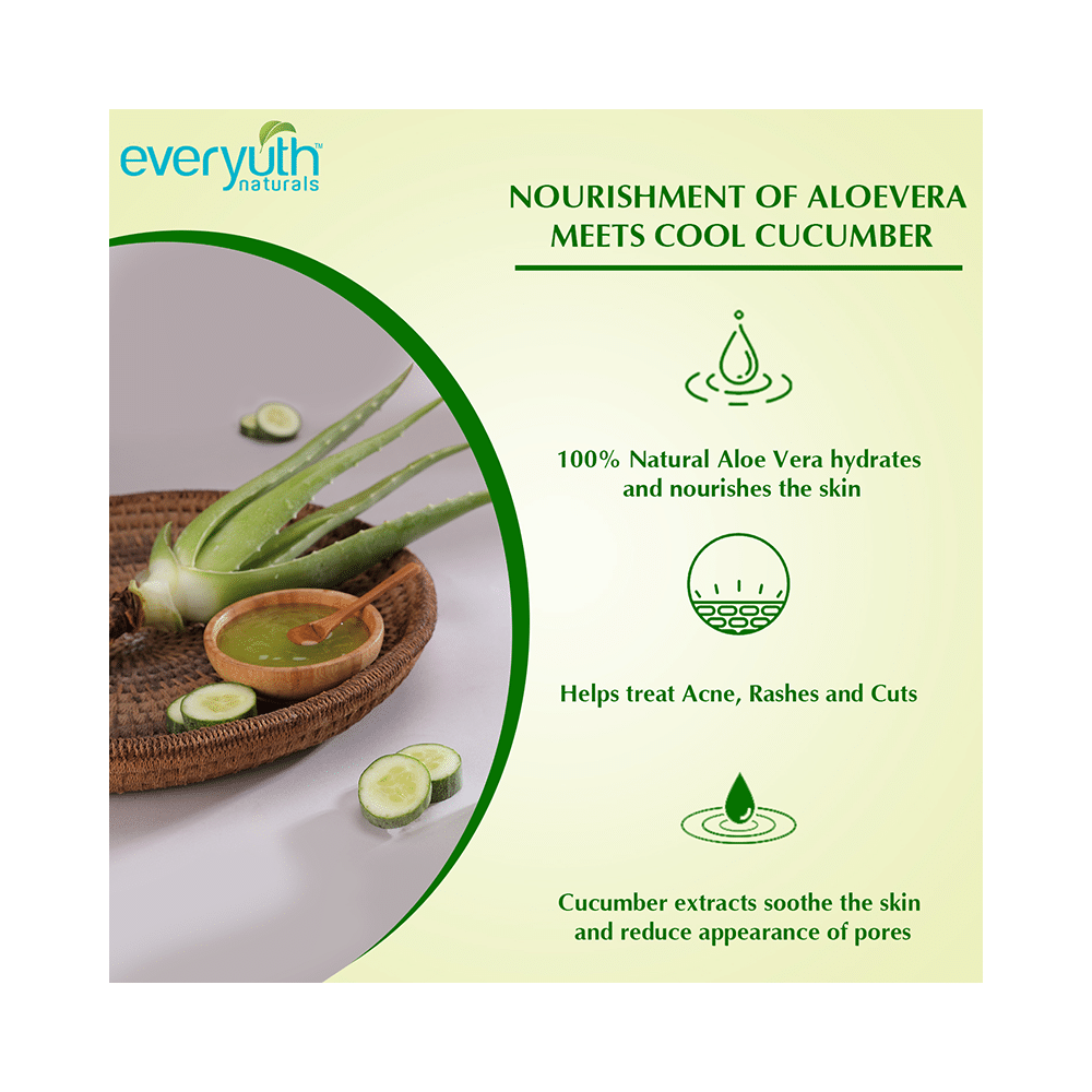 Everyuth Naturals Nourishing Aloevera & Cucumber Gel - Image 4
