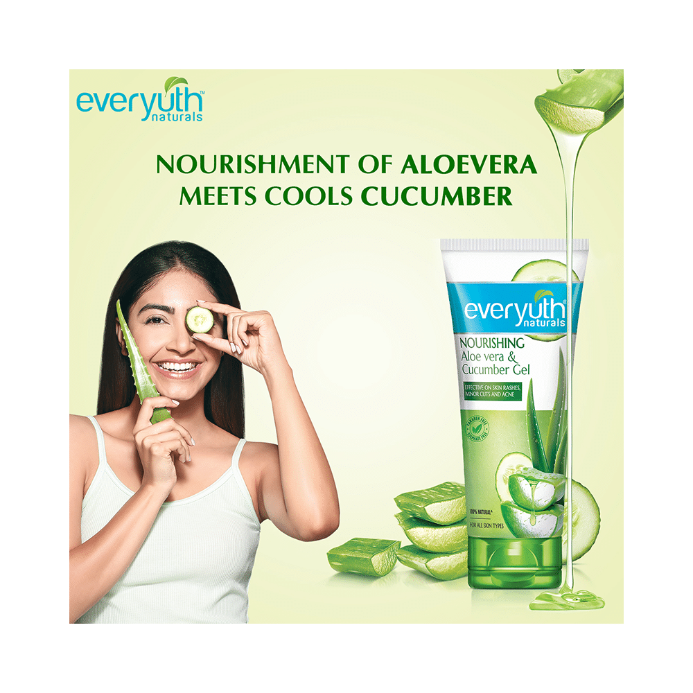 Everyuth Naturals Nourishing Aloevera & Cucumber Gel - Image 3