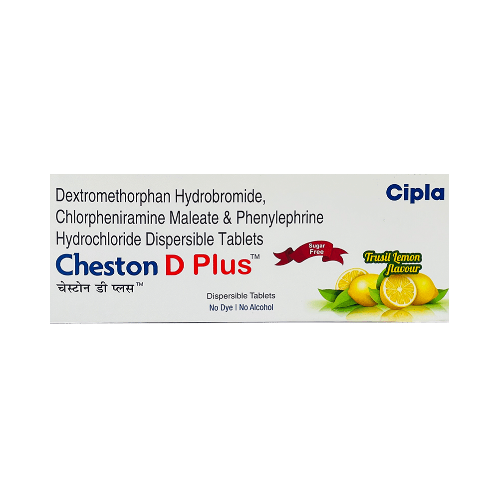 Cheston D Plus Tablet DT Trusil Lemon Sugar Free - Image 1