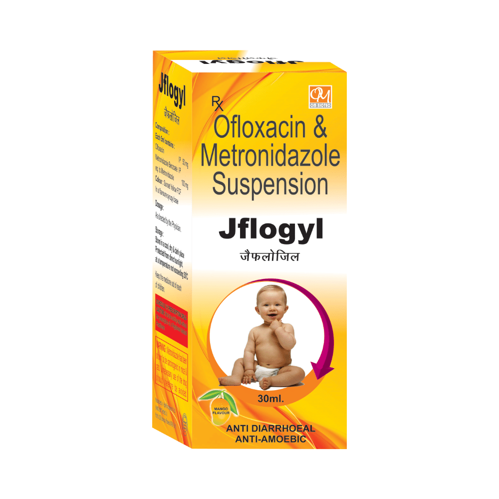 Jflogyl Oral Suspension Mango