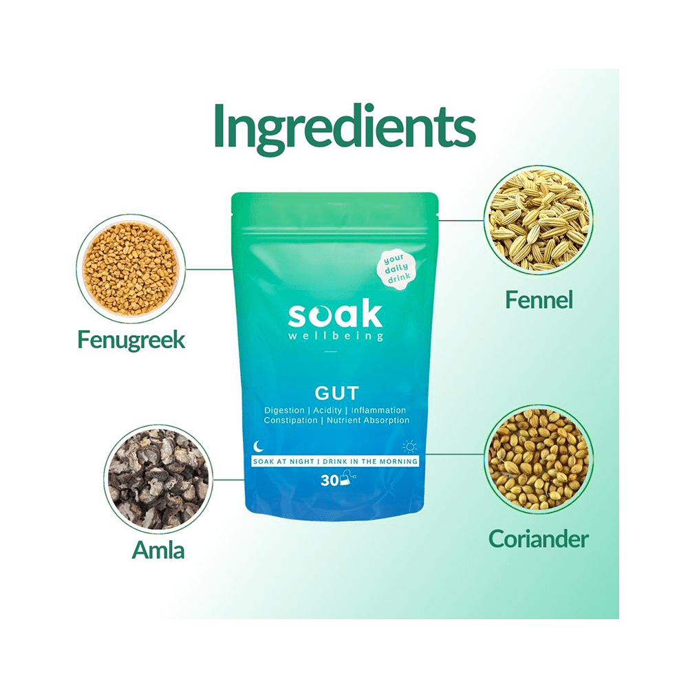 Soak Wellbeing Gut  Powder (1.5gm Each) - Image 4
