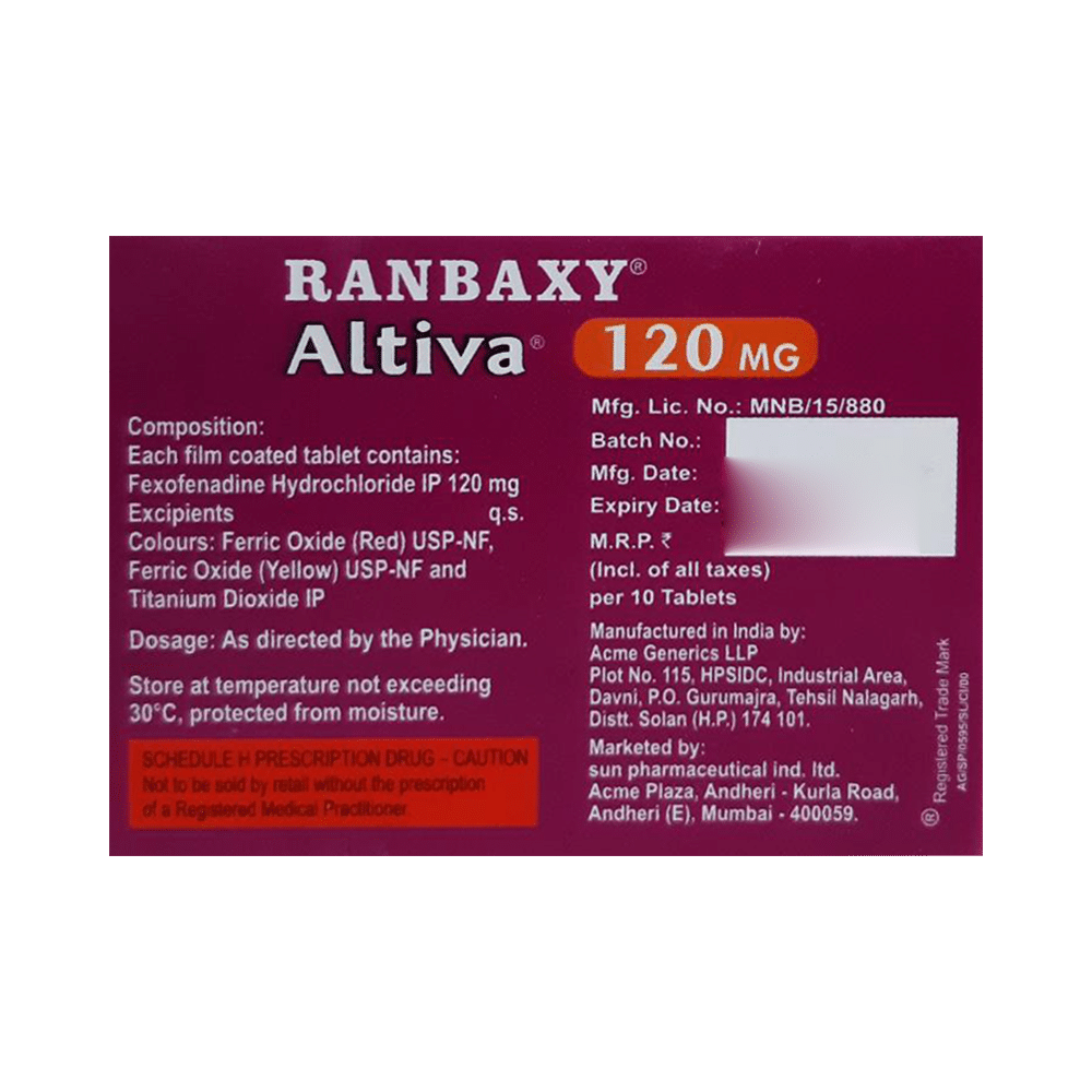 Altiva 120mg Tablet - Image 2