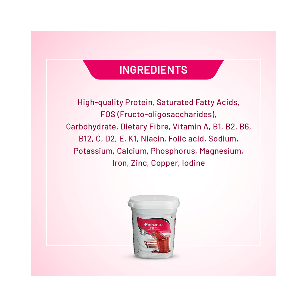 Prohance Mom Nutritional Drink for Immunity & Brain Health | Flavour Chocolate - Image 5