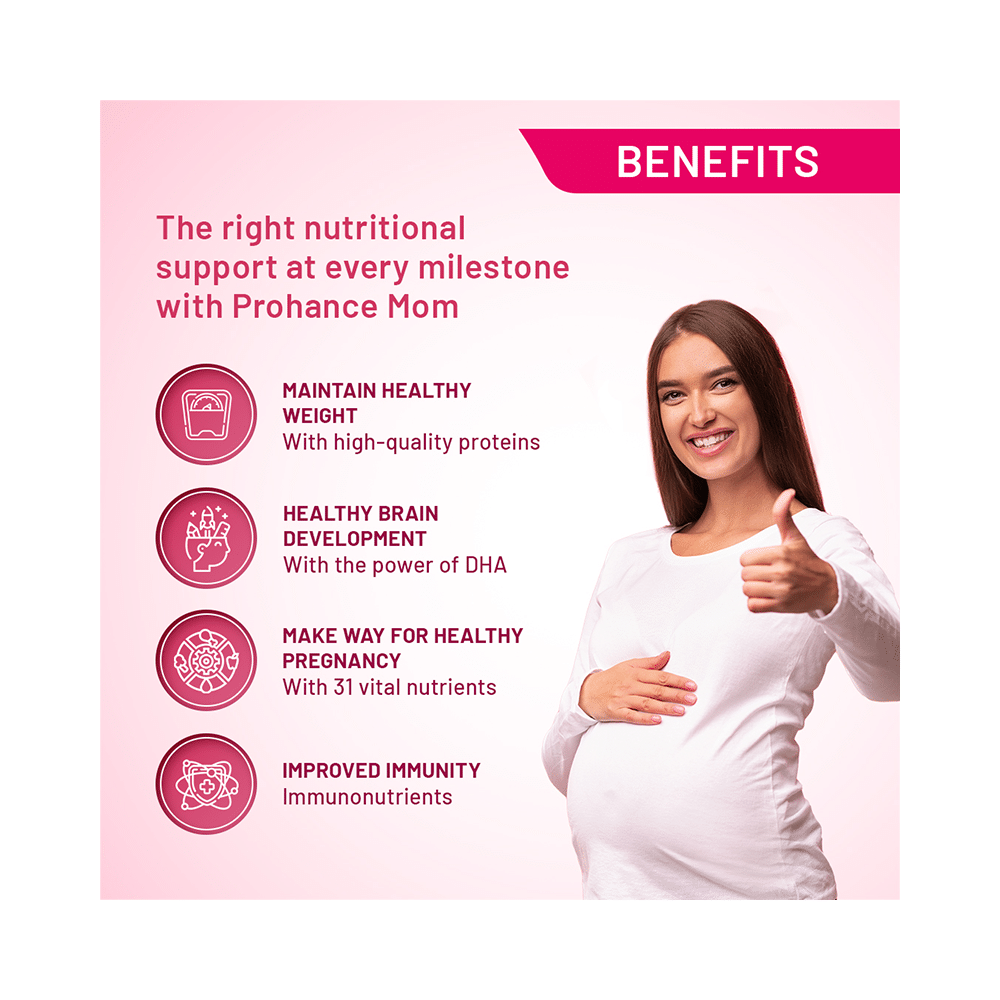 Prohance Mom Nutritional Drink for Immunity & Brain Health | Flavour Chocolate - Image 3