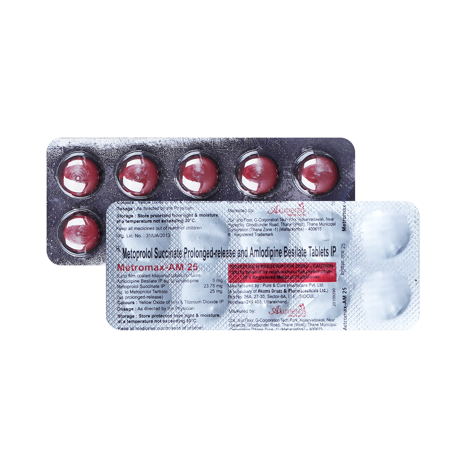 Metromax AM 5 mg/25 mg Tablet - Image 1