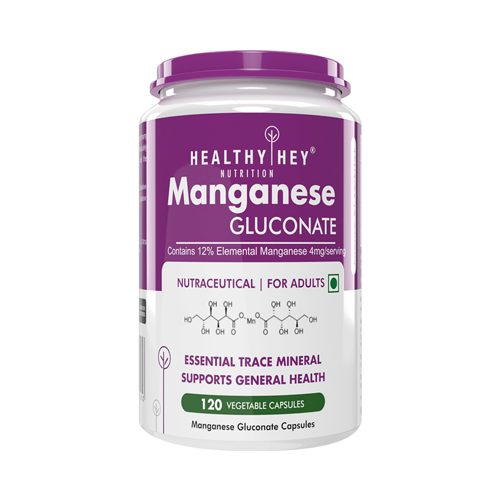 HealthyHey Nutrition Manganese Gluconate Vegetable Capsule