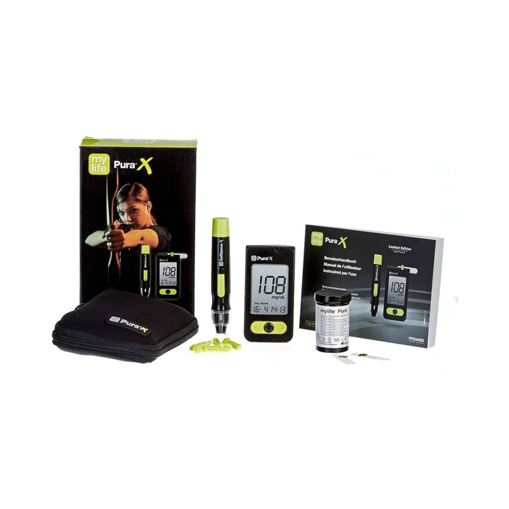 MyLife Pura X Blood Glucose Monitor Glucometer with 60 Strips - Image 1