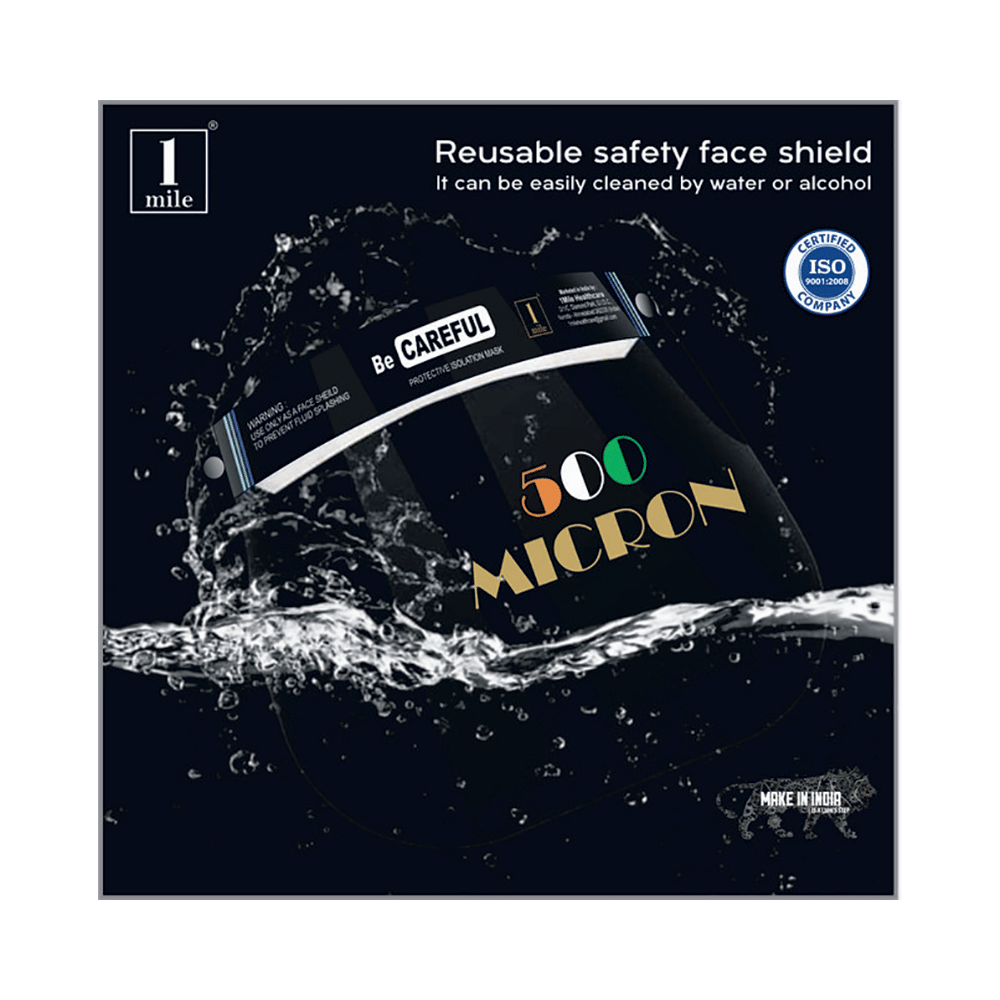 1Mile 500 micron Be Careful Protective Isolation Mask - Image 3