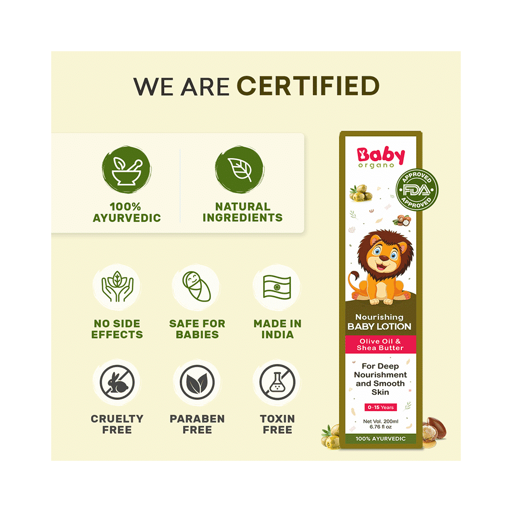 Baby Organo Combo Pack of Gentle Baby Wash 200gm, Nourishing Baby Lotion 200gm And Herbal Kids Toothpaste 50gm - Image 8