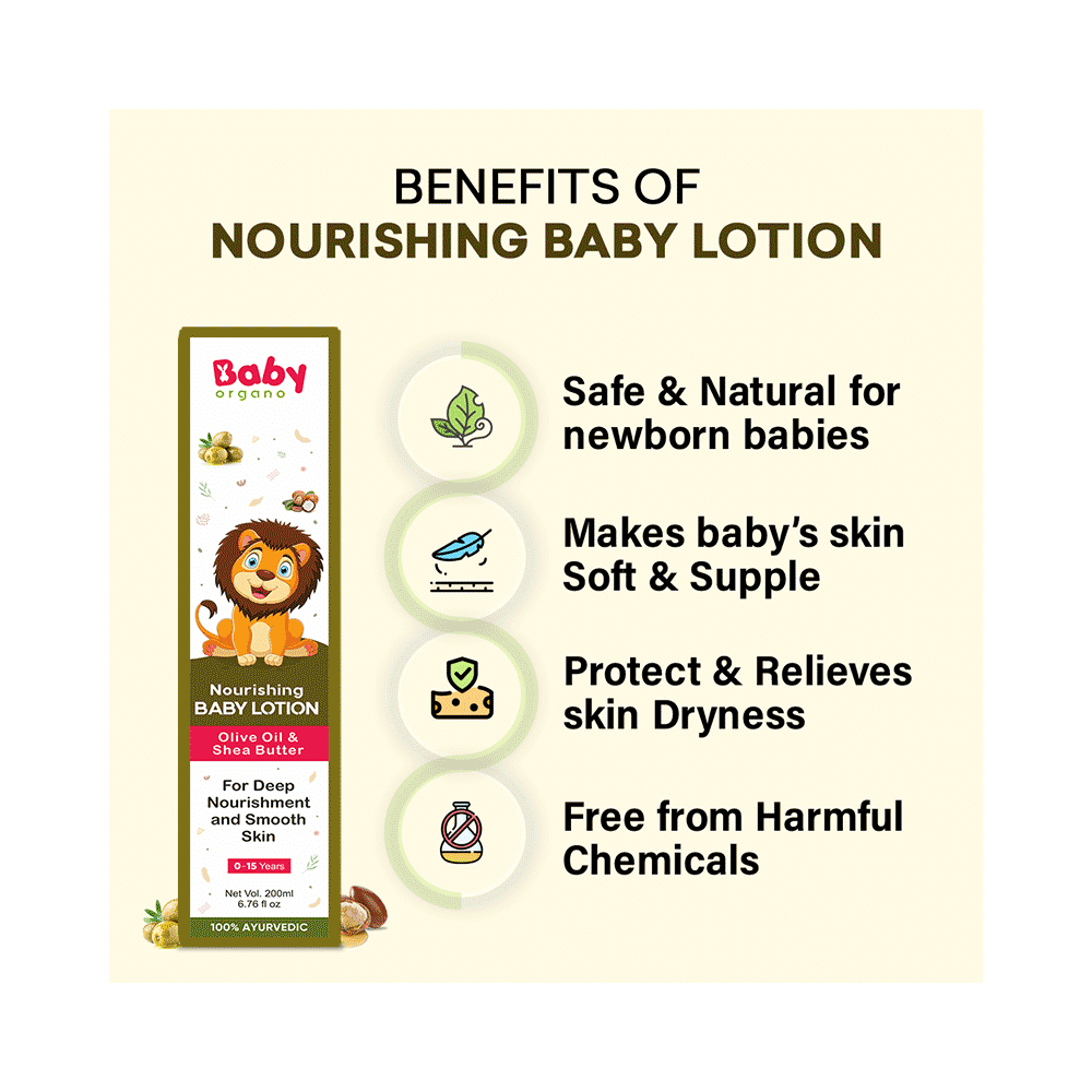 Baby Organo Combo Pack of Gentle Baby Wash 200gm, Nourishing Baby Lotion 200gm And Herbal Kids Toothpaste 50gm - Image 7