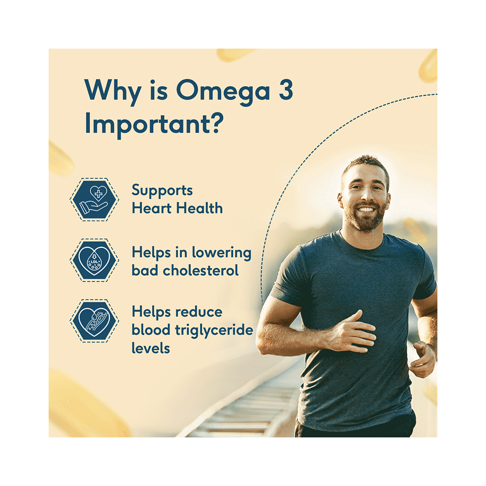 Healthkart HK Vitals Omega 3 Fatty Acids with DHA & EPA | For Heart, Joint & Brain Health | Soft Gelatin Capsule | Nutrition Care Soft Gelatin Capsule - Image 8