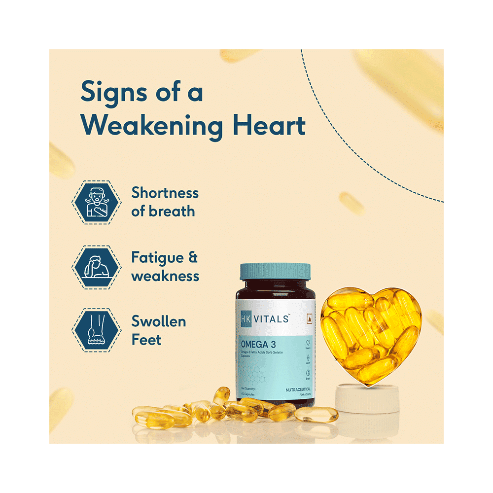 Healthkart HK Vitals Omega 3 Fatty Acids with DHA & EPA | For Heart, Joint & Brain Health | Soft Gelatin Capsule | Nutrition Care Soft Gelatin Capsule - Image 7