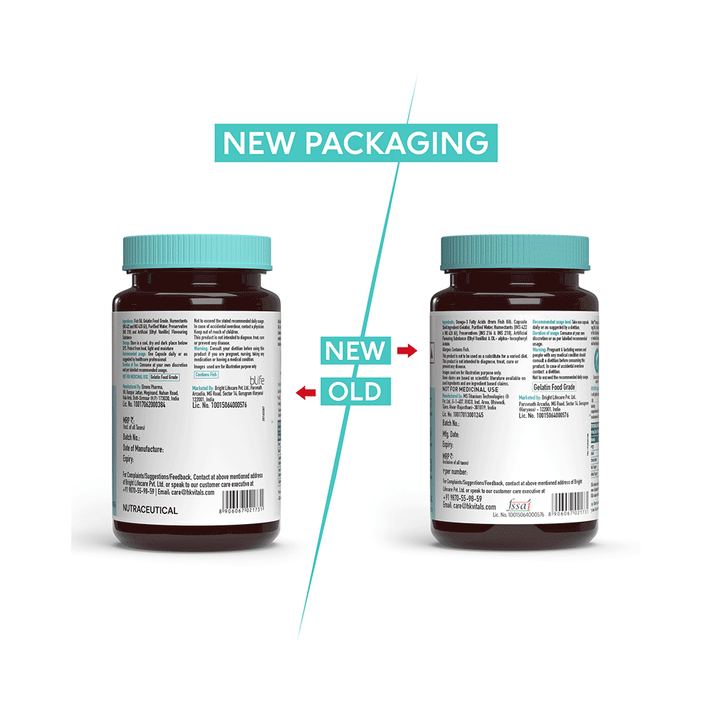 Healthkart HK Vitals Omega 3 Fatty Acids with DHA & EPA | For Heart, Joint & Brain Health | Soft Gelatin Capsule | Nutrition Care Soft Gelatin Capsule - Image 9