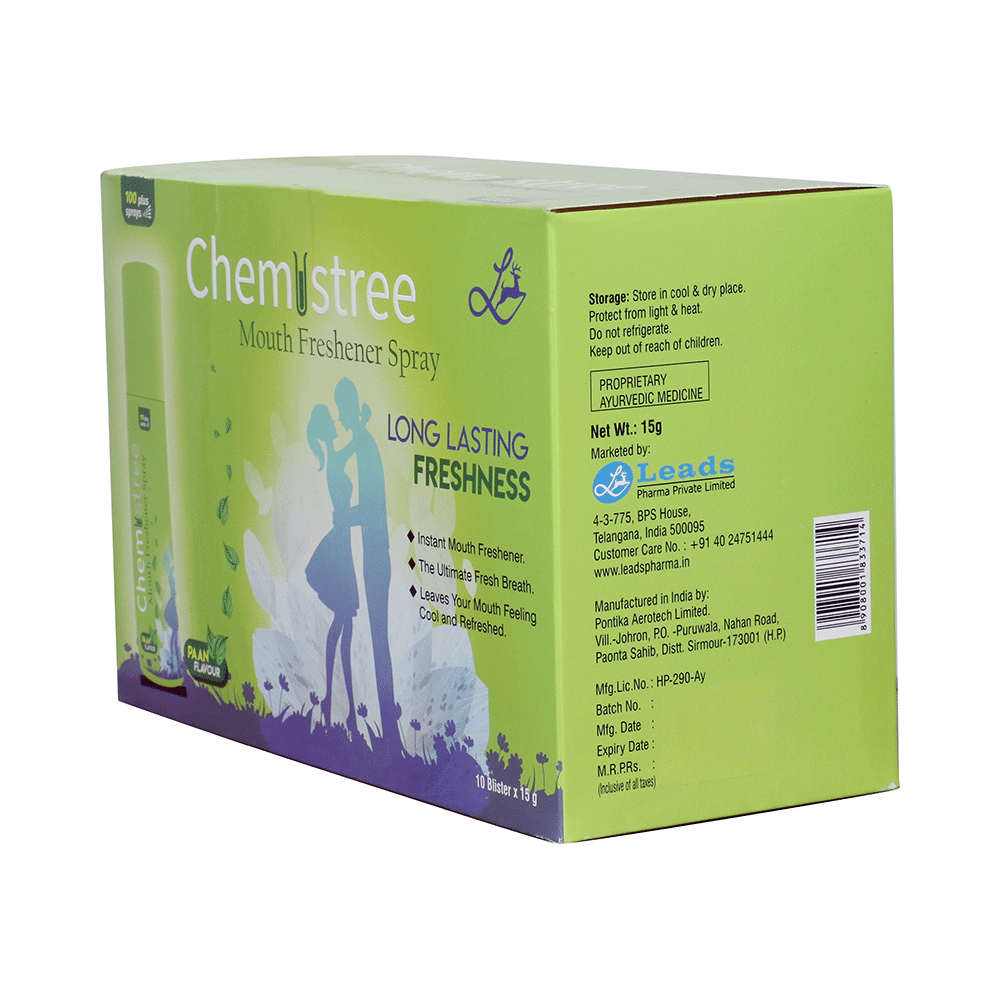 Chemistree Mouth Freshener Spray (15gm Each) Paan - Image 3