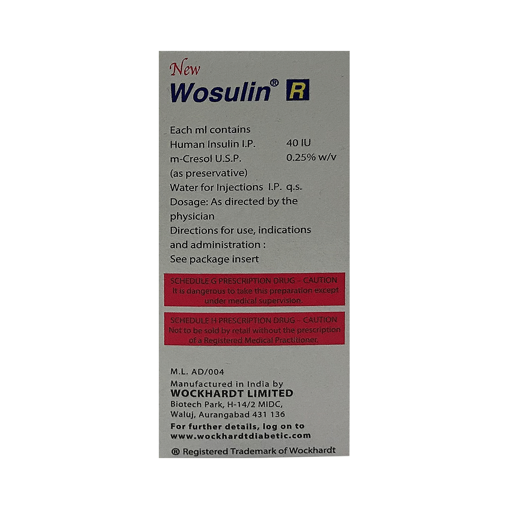 New Wosulin R Injection - Image 2