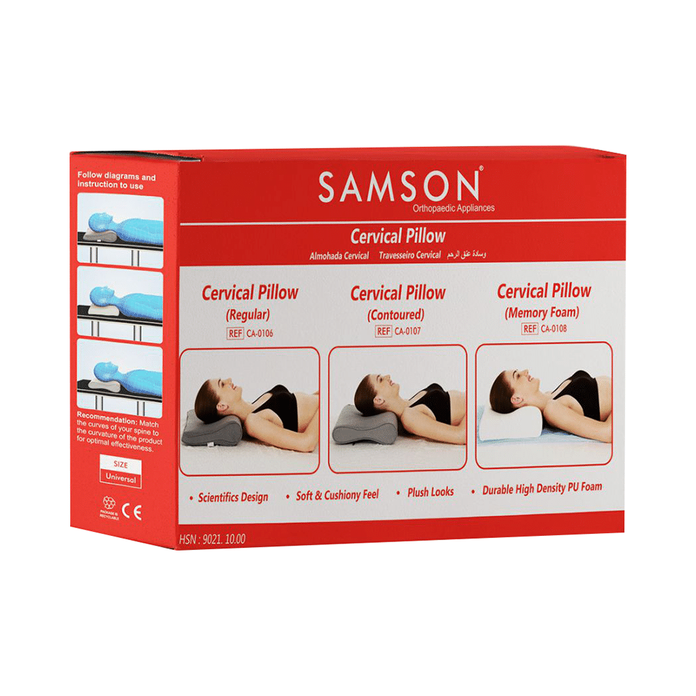 Samson CA0107 Cervical Pillow (Contoured) Universal Grey - Image 1