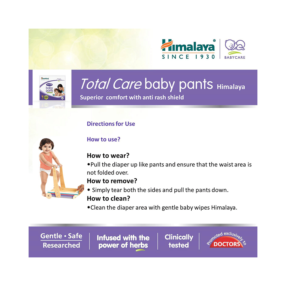 Himalaya Total Care Baby Pants | With Anti-Rash Shield & Wetness Indicator | Size Medium - Image 4
