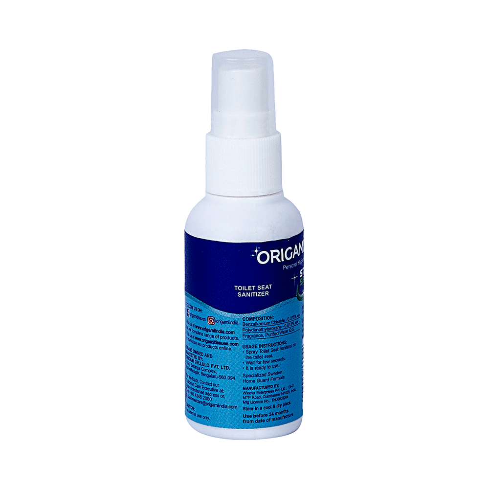 Origami Stay Safe Toilet Seat Sanitizer Spray - Image 2