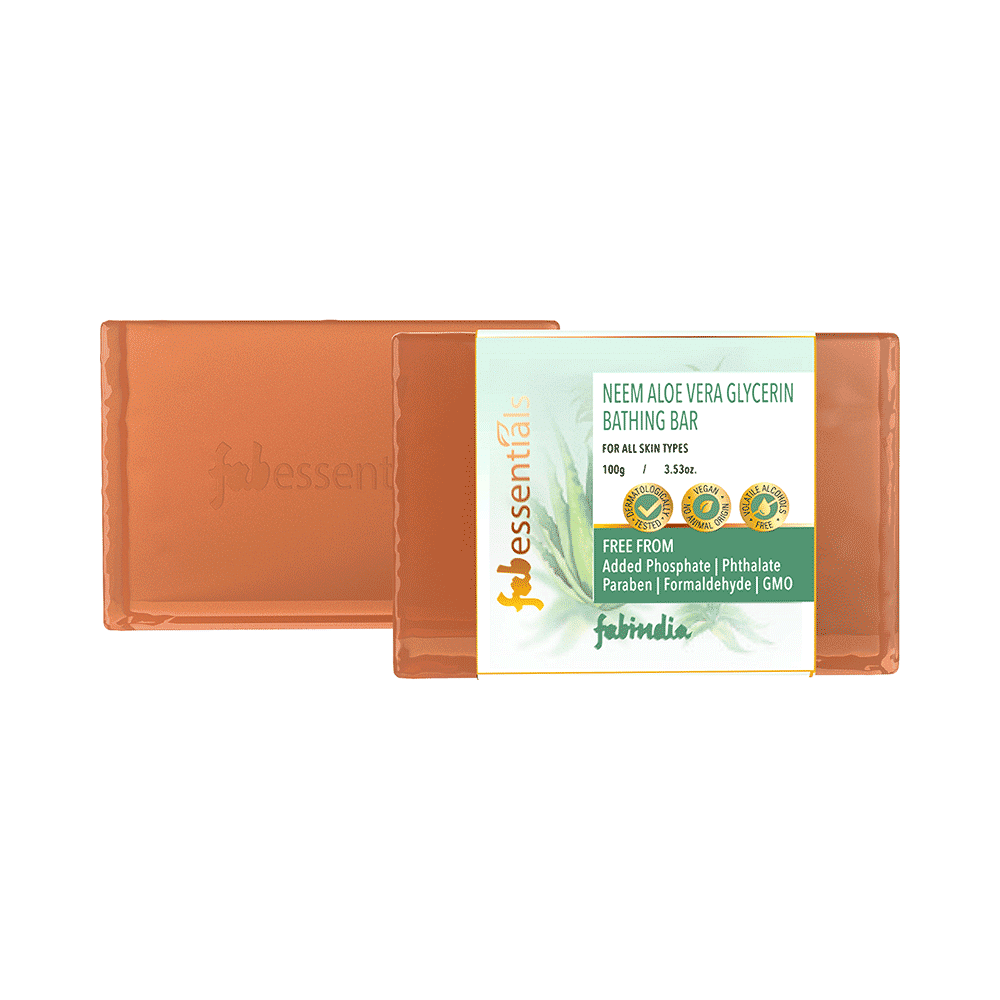 Fabessentials Neem Aloe Vera Glycerin Bathing Bar - Image 1