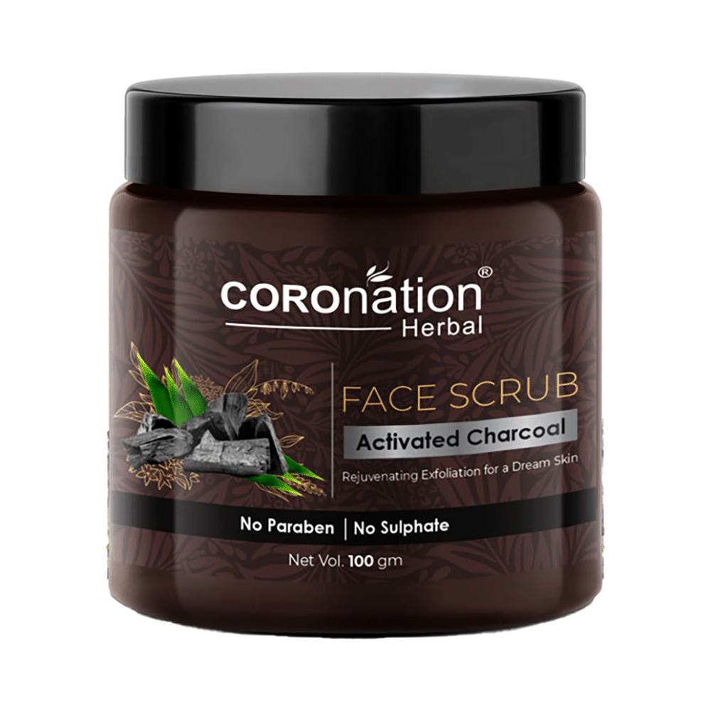 Coronation Herbal Activated Charcoal Face Scrub (100gm Each)