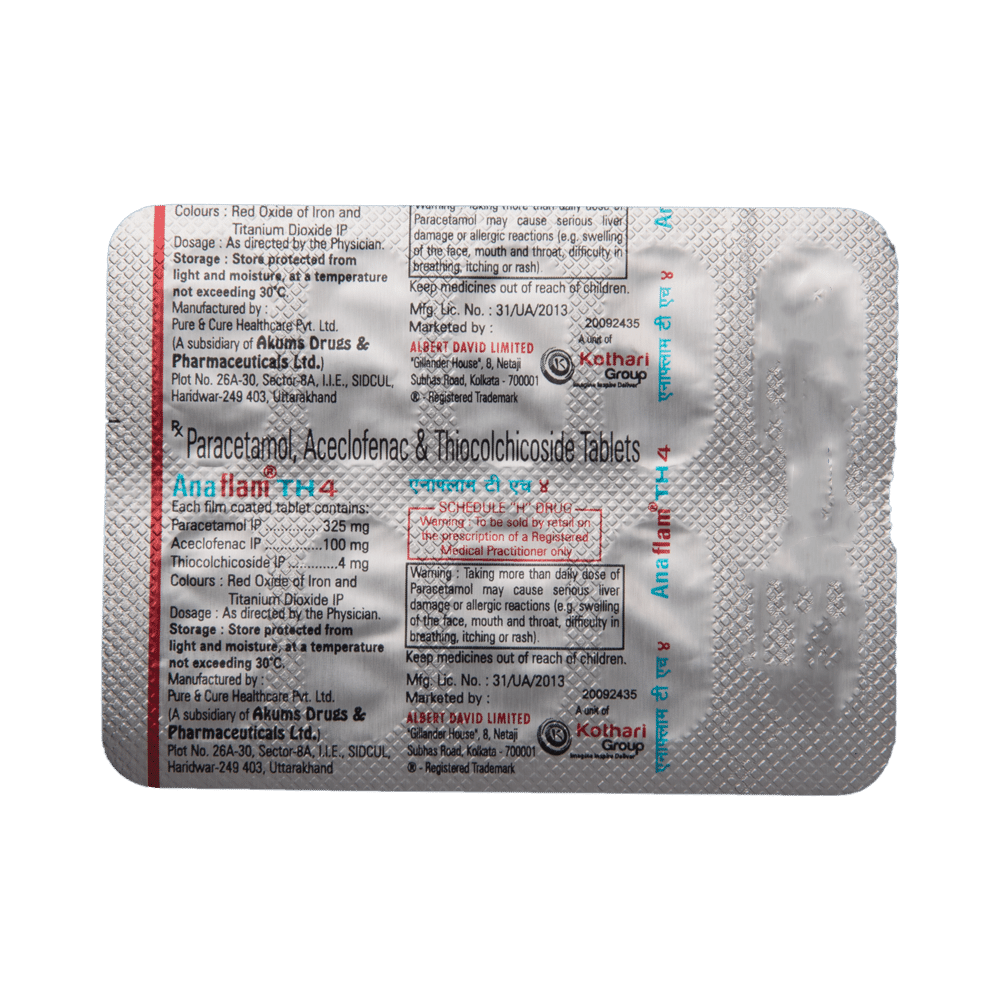 Anaflam TH  4  Tablet - Image 5