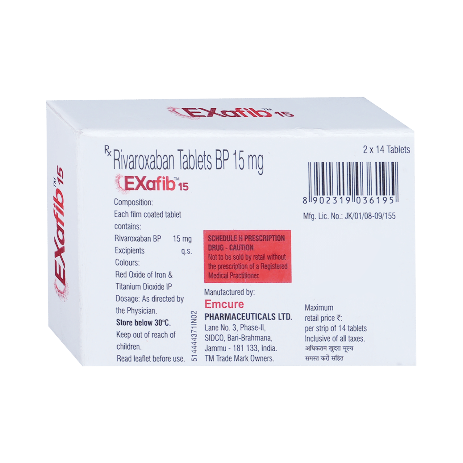Exafib 15 Tablet - Image 3