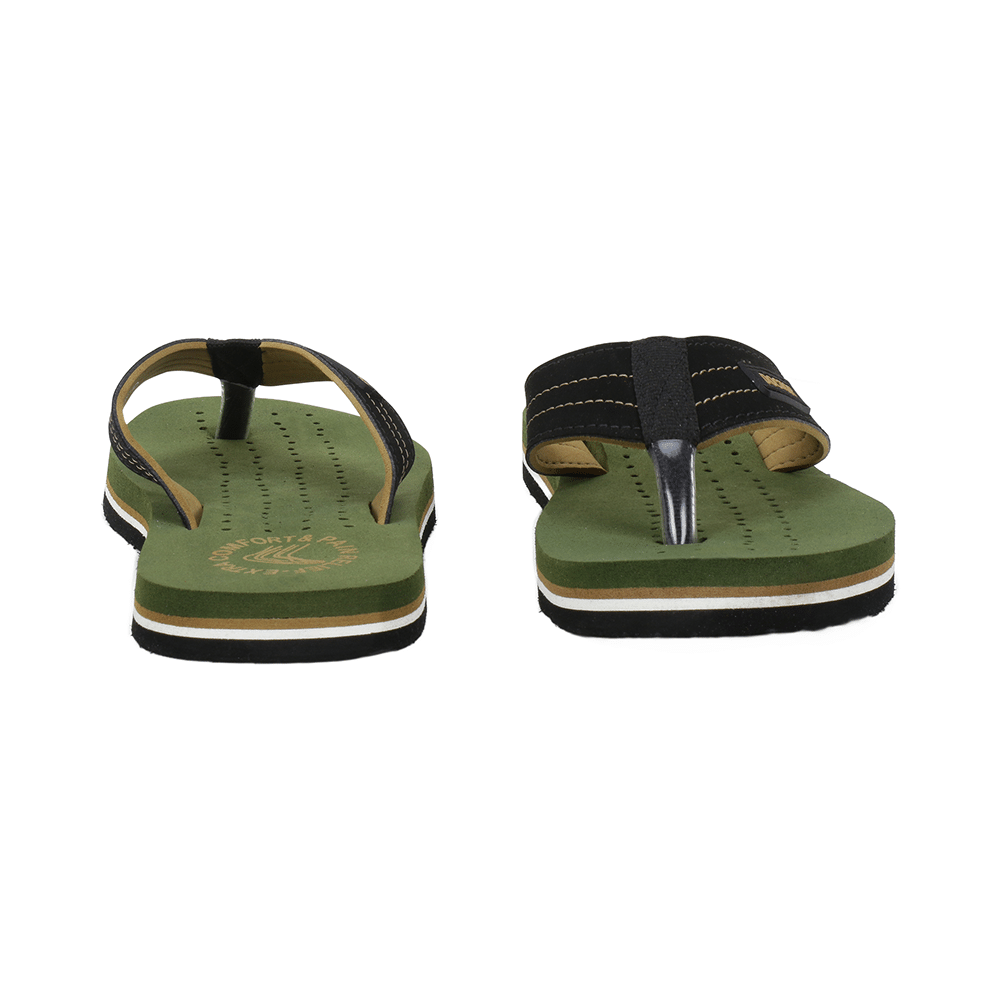 Doctor Extra Soft D28 Orthopaedic and Diabetic Super Fit Comfort Doctor Slipper, Flip-Flop, Cushion, Slides and House Slipper for Men Olive/Beige 7 - Image 5