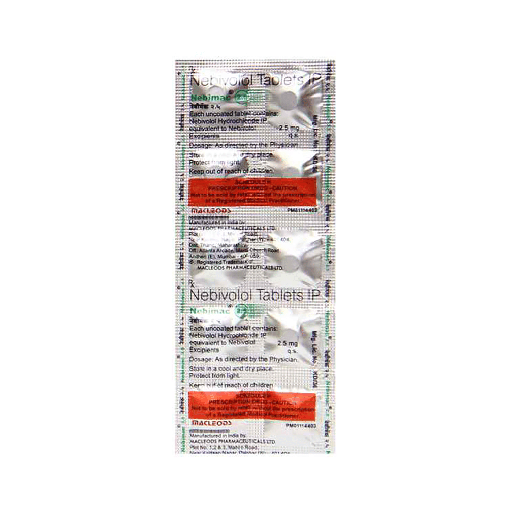 Nebimac 2.5mg Tablet - Image 3