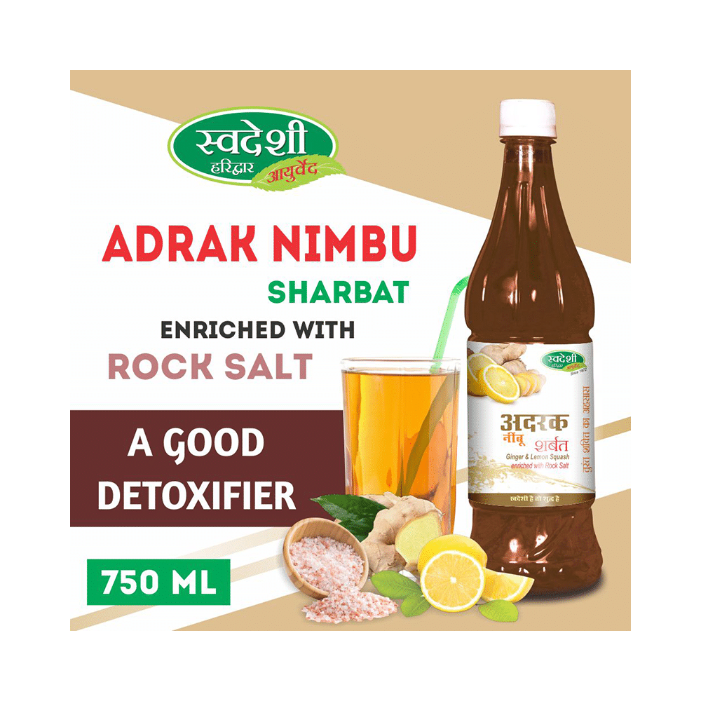 Swadeshi Ginger & Lemon Sharbat Enriched with Rock Salt - Image 5