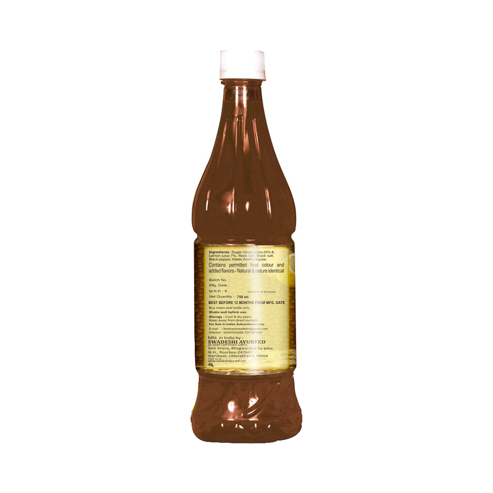 Swadeshi Ginger & Lemon Sharbat Enriched with Rock Salt - Image 2