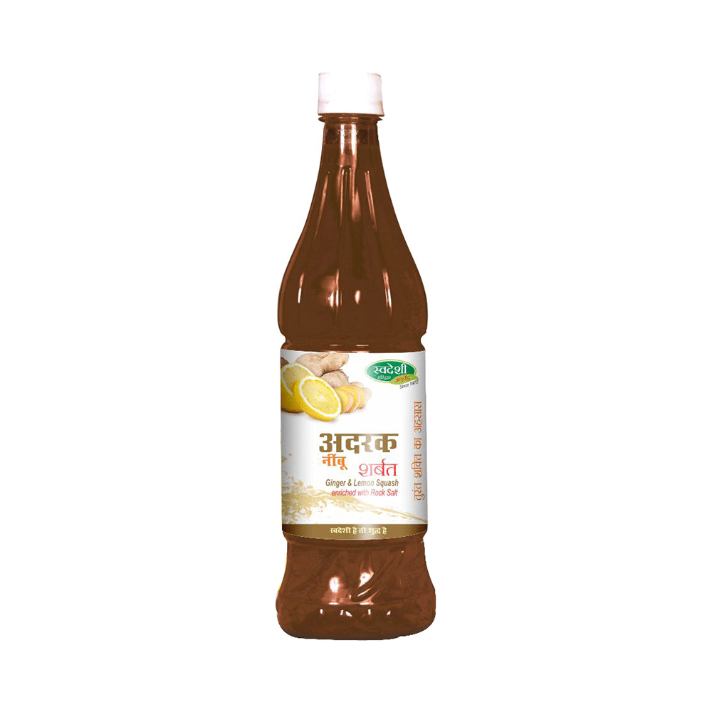 Swadeshi Ginger & Lemon Sharbat Enriched with Rock Salt - Image 1