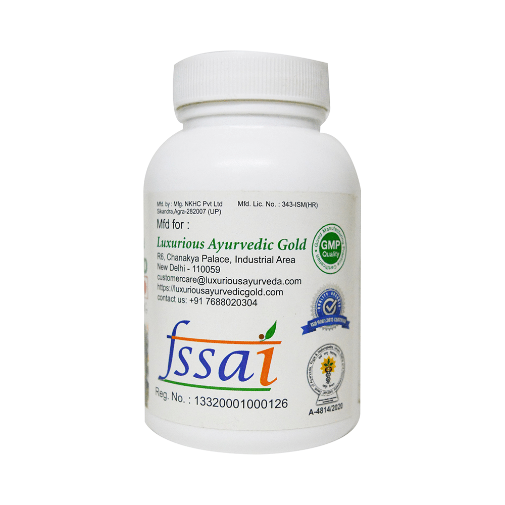 Luxurious Ayurvedic Gold Green Lipped 500mg Capsule - Image 3
