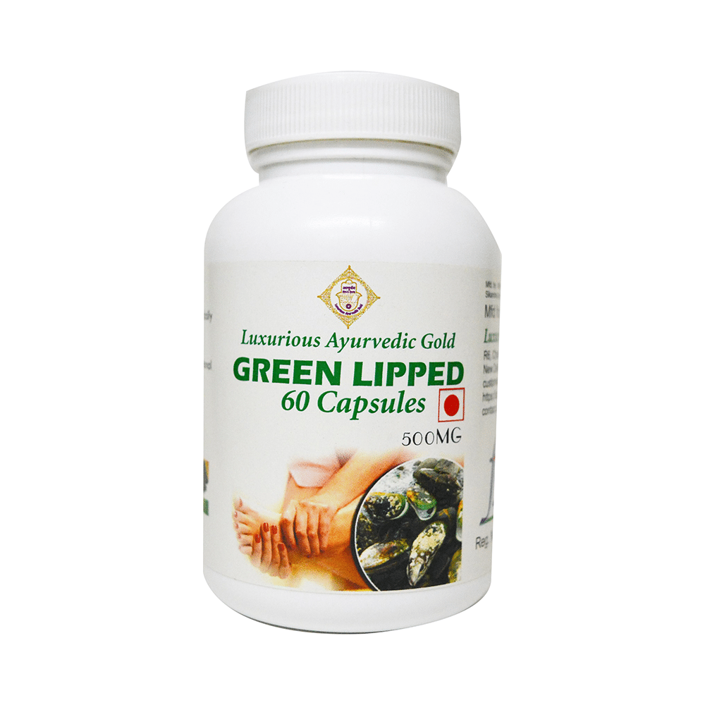 Luxurious Ayurvedic Gold Green Lipped 500mg Capsule - Image 1