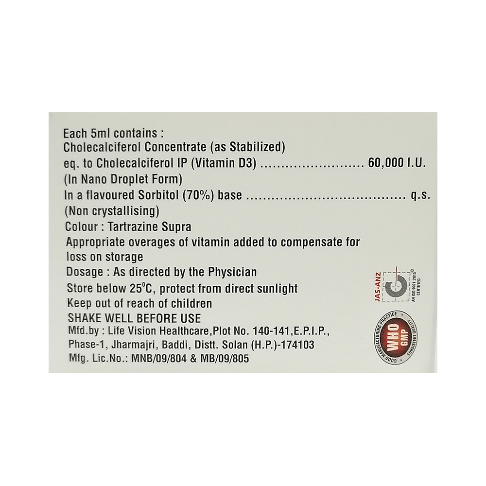D Gain Nano Oral Solution Butterscotch Sugar Free - Image 2