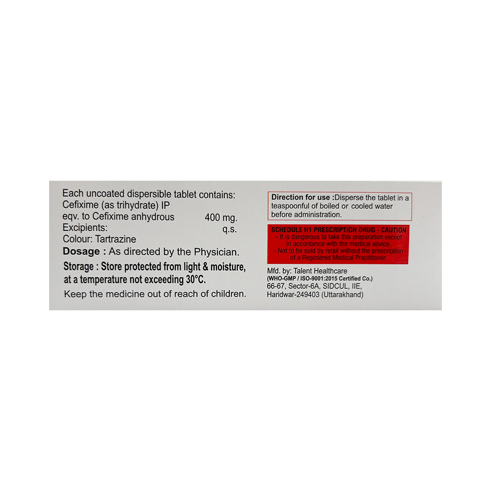 Cefcea 400 Tablet DT - Image 2