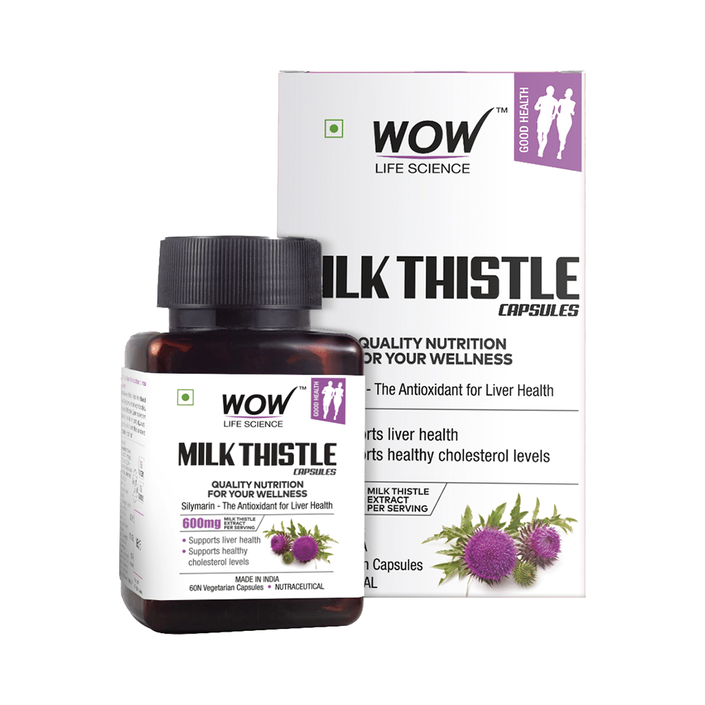 WOW Life Science Milk Thistle Vegetarian Capsule