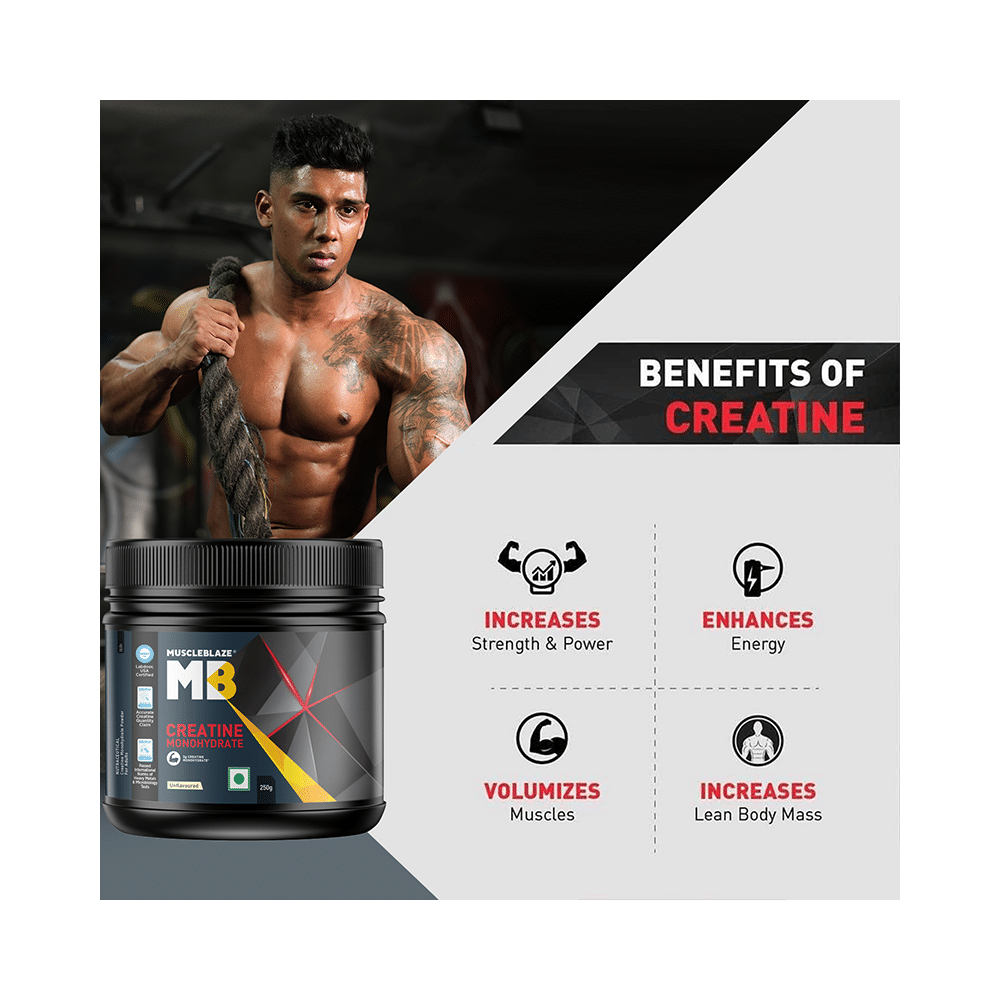 MuscleBlaze MB Creatine Monohydrate | For Muscle Strength, Lean Body Mass & Energy - Image 4