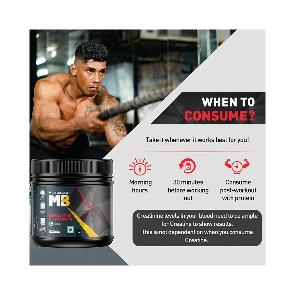 MuscleBlaze MB Creatine Monohydrate | For Muscle Strength, Lean Body Mass & Energy - Image 6