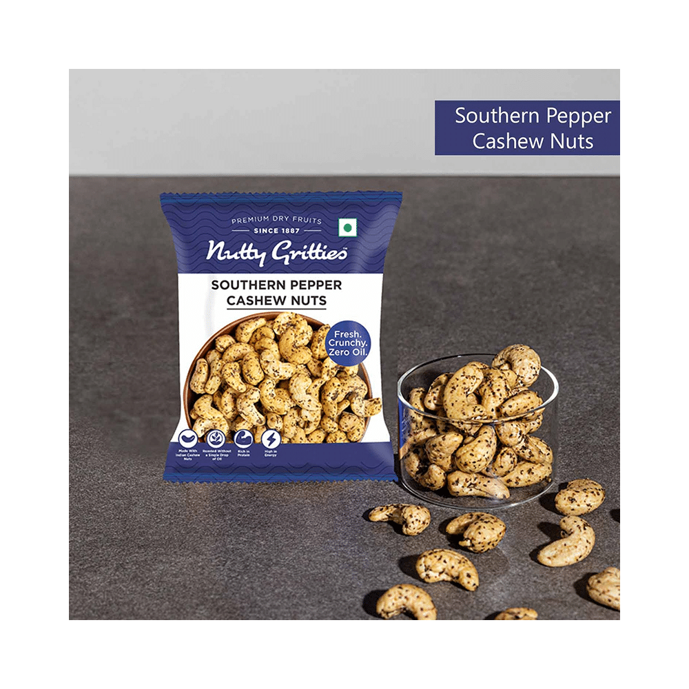 Nutty Gritties Combo Pack of Thai Chilli Blend 54gm, Barbeque Almonds 48gm & Pepper Cashew Nuts 48gm - Image 5