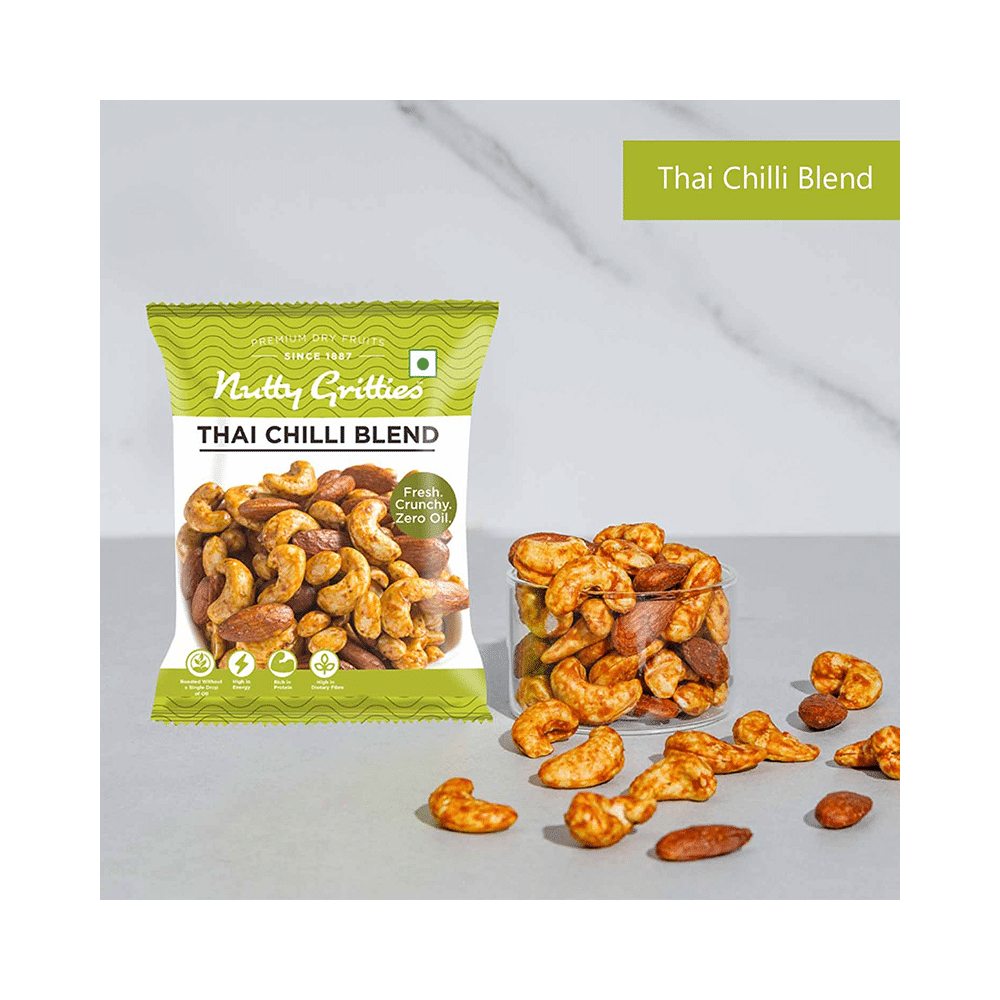 Nutty Gritties Combo Pack of Thai Chilli Blend 54gm, Barbeque Almonds 48gm & Pepper Cashew Nuts 48gm - Image 3