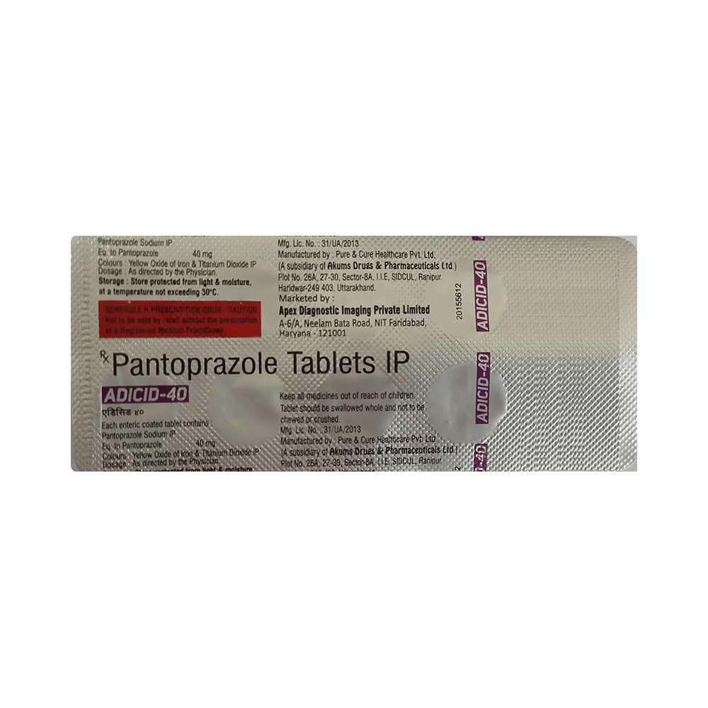 Adicid 40 Tablet - Image 2