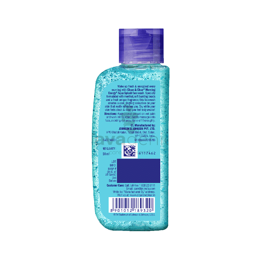 Clean & Clear Morning Energy Face Wash Aqua Splash - Image 2