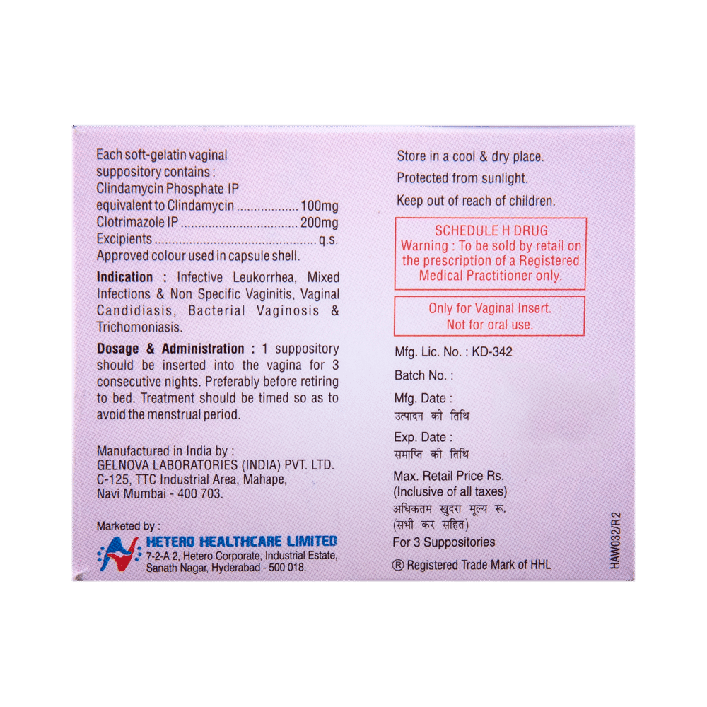 Imidil-C Vaginal Suppository - Image 3