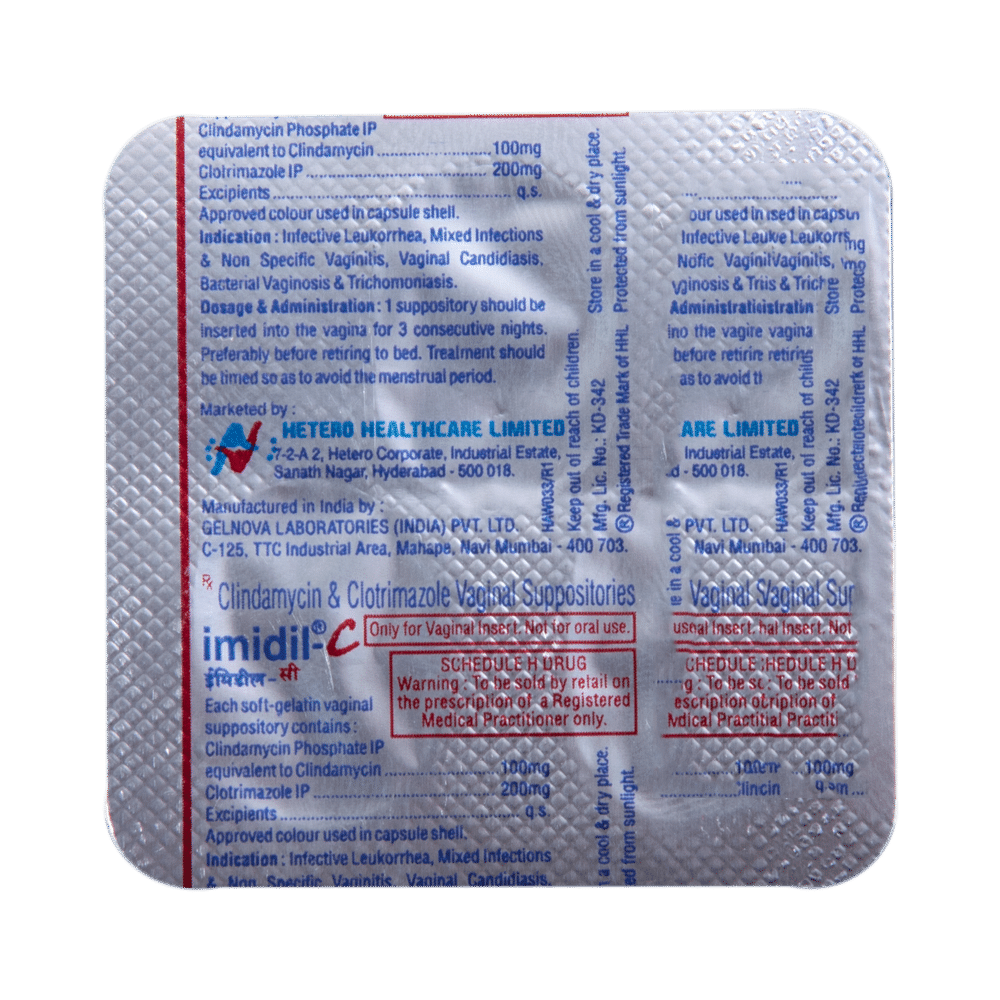 Imidil-C Vaginal Suppository - Image 5