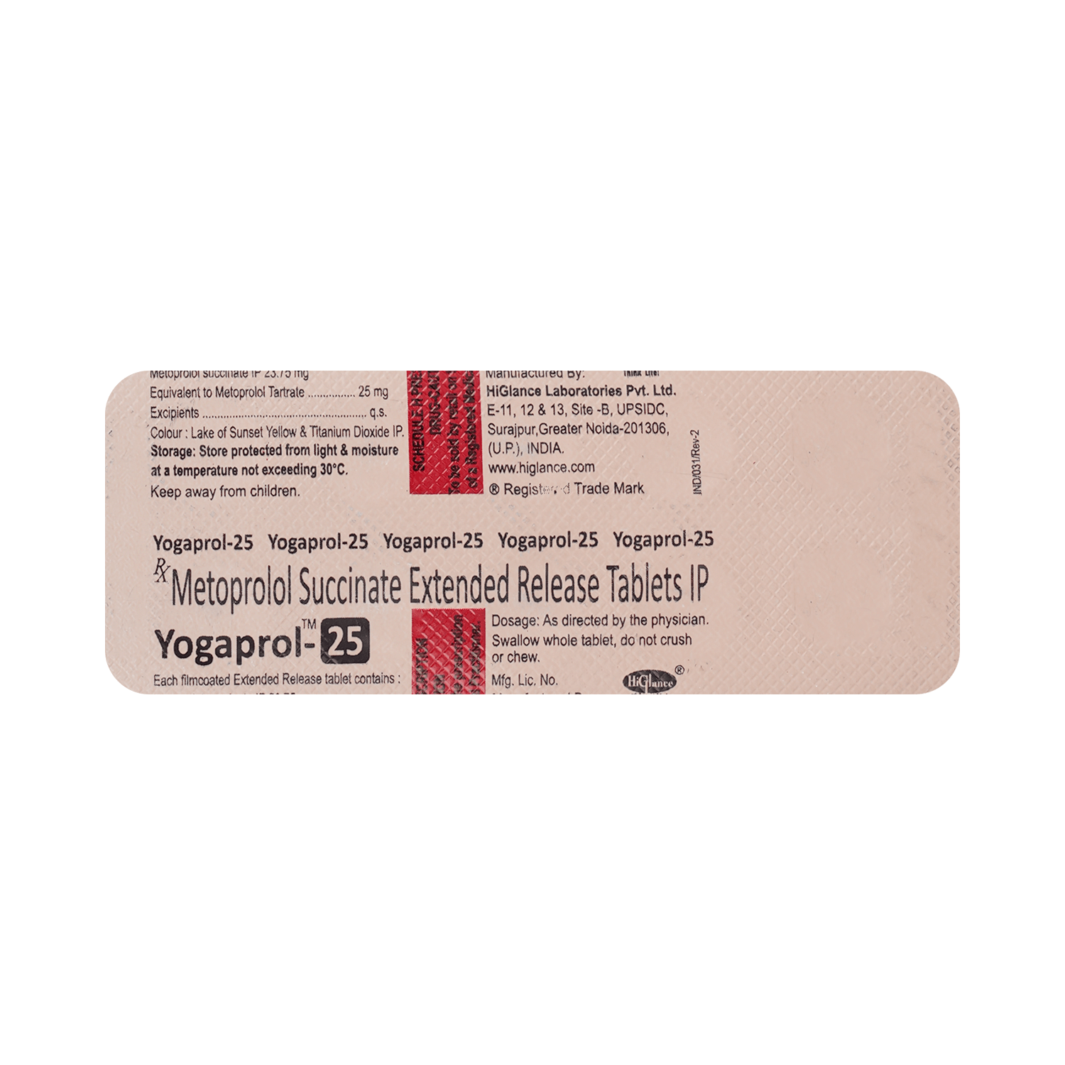 Yogaprol 25 Tablet ER - Image 3