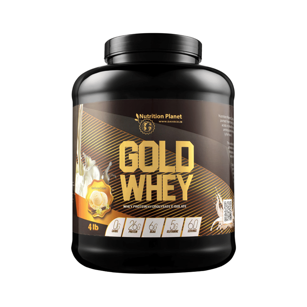 Nutrition Planet Gold Whey Powder Vanilla Icecream - Image 1
