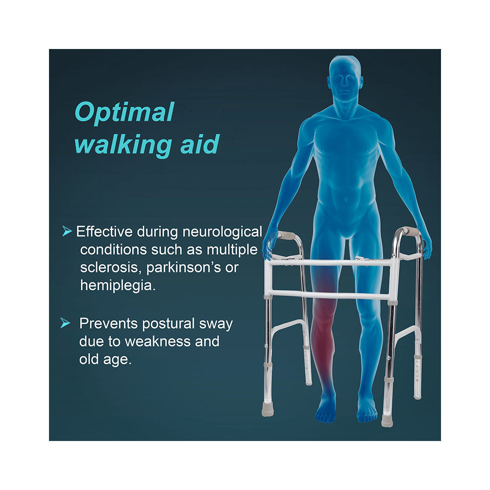 Tynor L-34 Invalid's Walker with All Pods Heavy Duty Universal - Image 2
