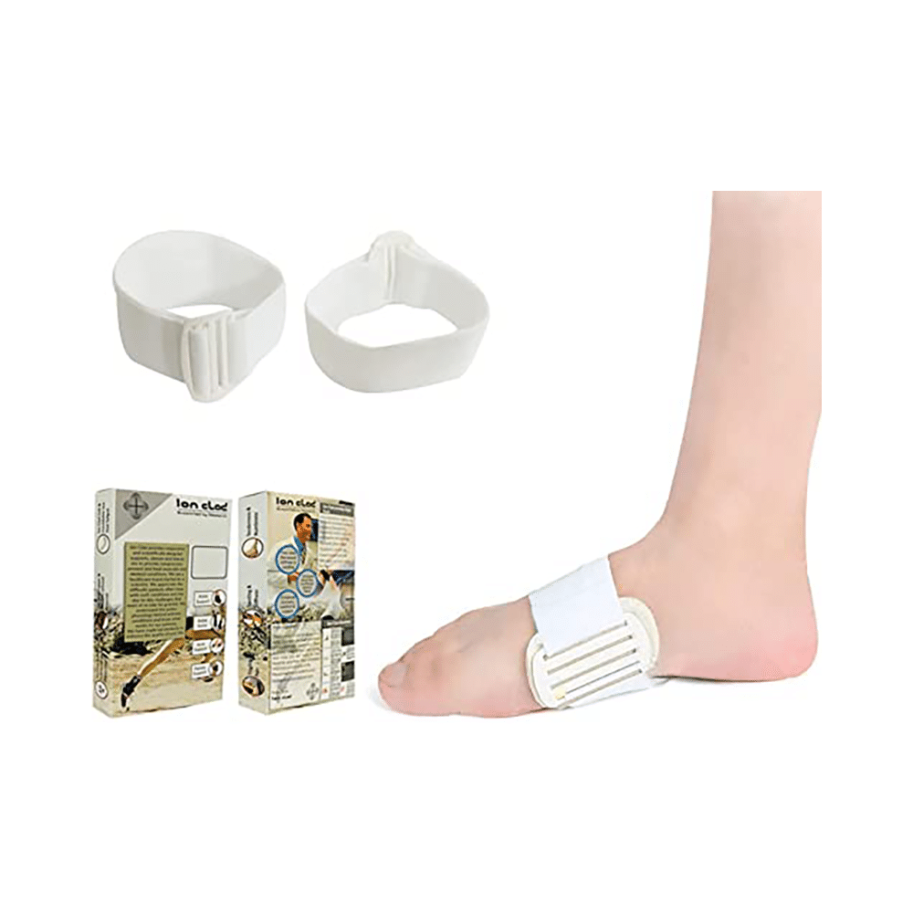 Ion Clad Scientist Developed Padded Arch Support Adjustable Strap